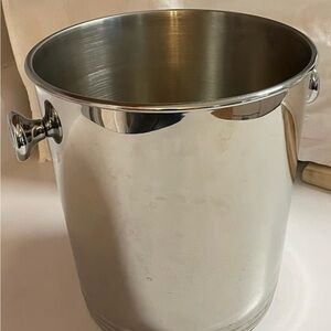 Vintage Williams Sonoma Stainless Steel Ice Bucket / Wine & Champagne Cooler
